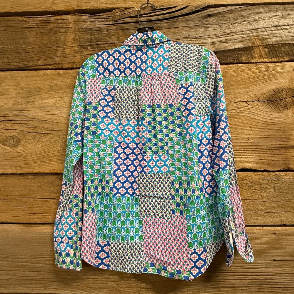 NWT Talbots floral patchwork lightweight cotton b… - image 3